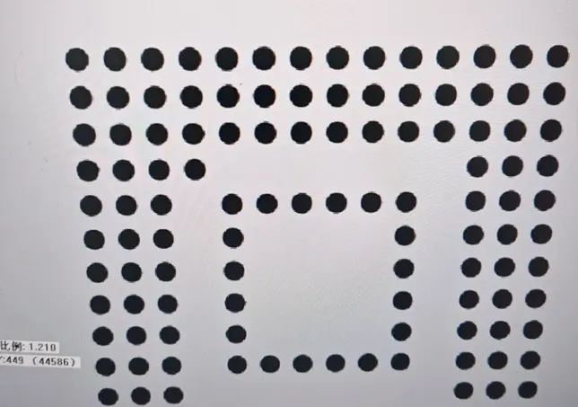 Uniform solder balls in eMMC X-ray