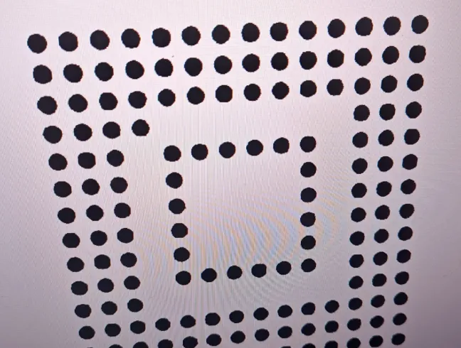 Peripheral balls in eMMC X-ray