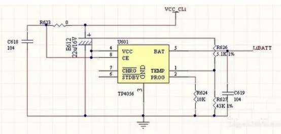 TP4056-based lithium-ion battery charging circuit
