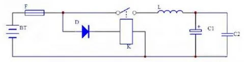 Relay-based reverse-polarity protection at inverter input