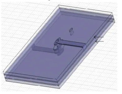 Three-dimensional electromagnetic model of a via region used to inspect return loss, insertion loss, and local structure