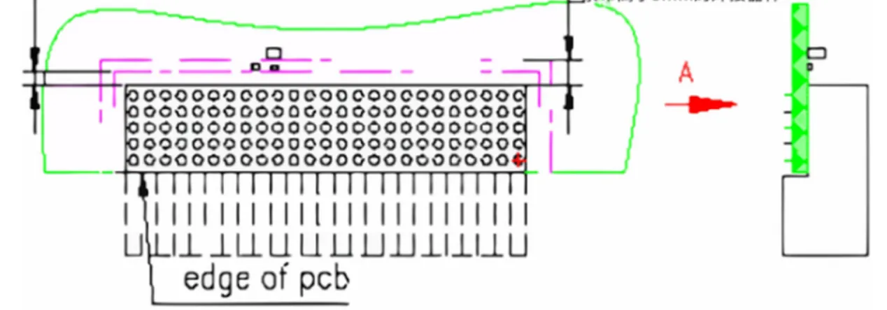 Press-fit connector keepout covering the housing, mating shroud, insertion path, and press-fit tooling envelope