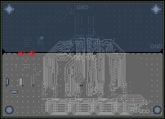Correct routing that keeps a continuous reference under the signal