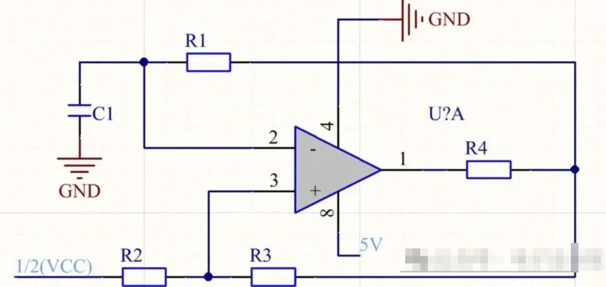 Dual-supply op-amp signal swinging around 0 V between the positive and negative rails