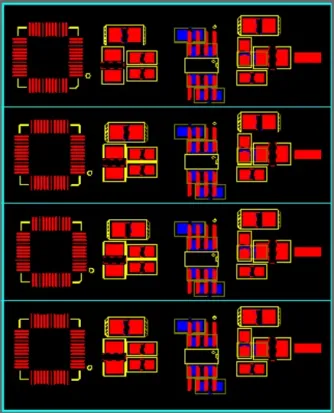 Repeated circuit blocks placed with module reuse and symmetric routing
