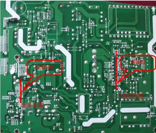 PCBA sample bottom-side overview
