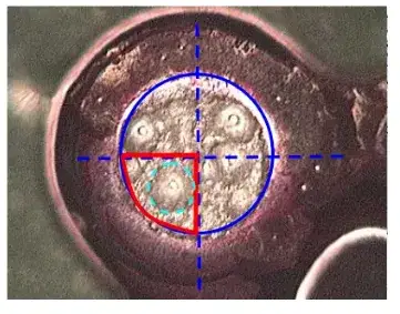 Example of void area evaluation per IPC-A-610H