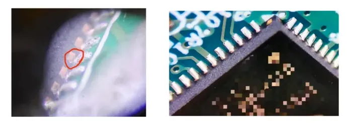 QFN side-wetting: standard paste vs nano solder paste
