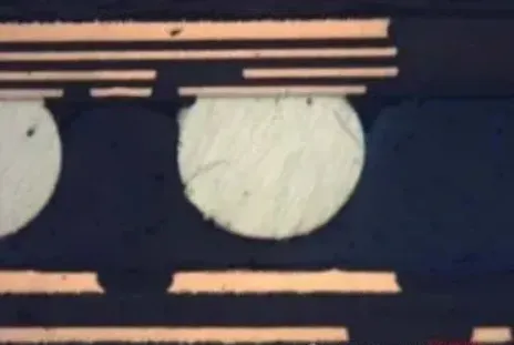 Non-wetting open on a BGA joint