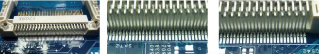 Quick pre-reflow coplanarity screening by placing connectors onto a bare PCB