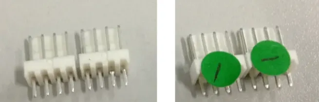 Samples for EDX analysis: wave-soldered versus OK parts