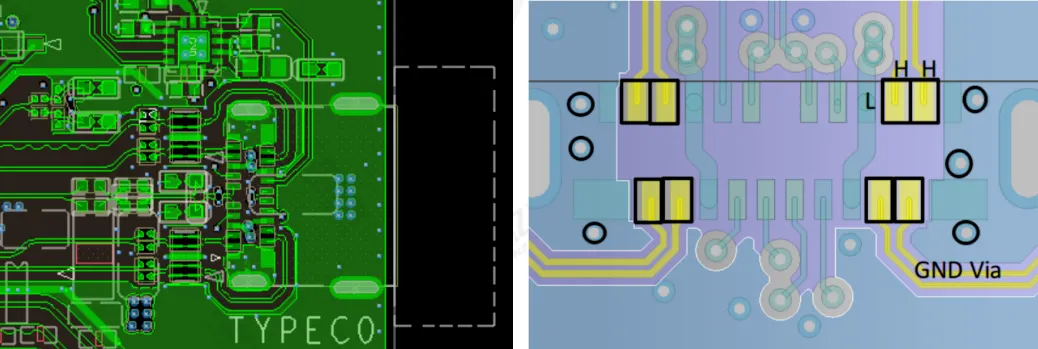 USB Type-C connector routing example