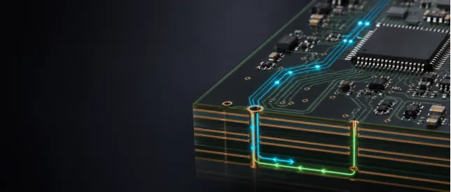 High-speed PCB return path under a signal trace