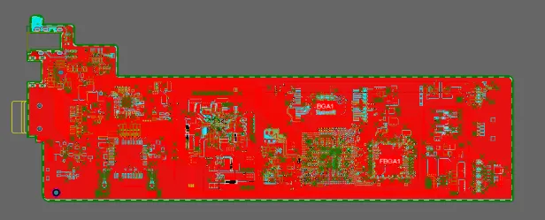 Fragmented outer-layer copper slivers and isolated copper islands on a PCB