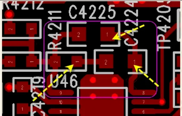 INTVCC decoupling capacitors placed next to the IC