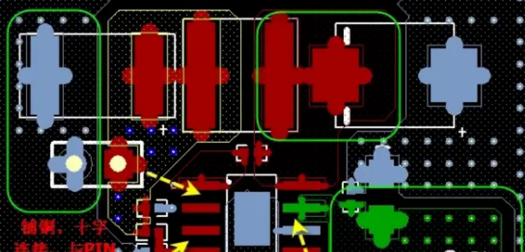 Narrow high-current trace versus a copper pour