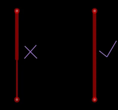 Inconsistent trace width causing an impedance step
