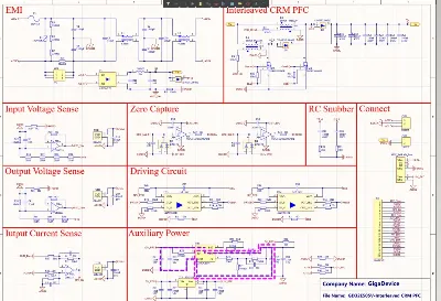 460 W PFC plus LLC power-stage layout