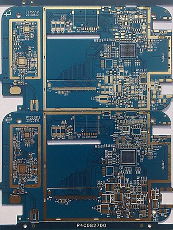 Full PCB view used to review teardrop rules with stackup, fanout, and density