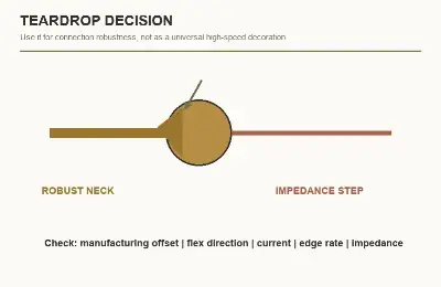 Decision diagram balancing mechanical reinforcement against an impedance step
