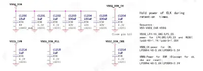 RK3588 VCC_DDR schematic power-pin decoupling capacitors