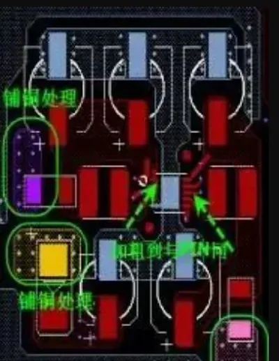 Trace width comparison for different current levels on a power PCB