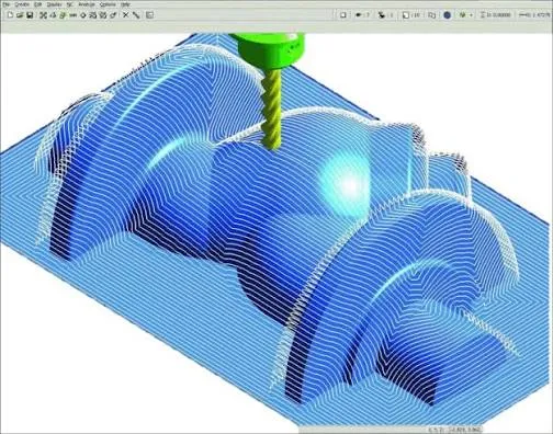 Tool-path screenshot