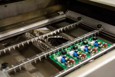Wave Soldering Machine in Action