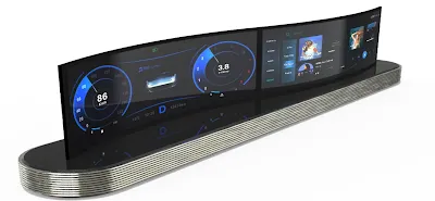 Curved Flexible OLED Dashboard
