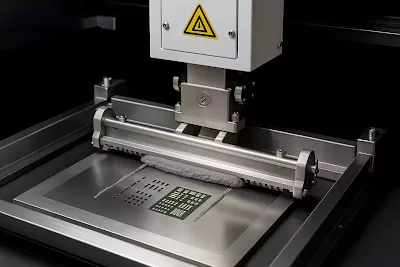 Solder paste application using a stencil printer