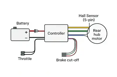 E-bike Battery Level Monitoring and Alarm Circuit
