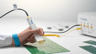 Setup for measuring impedance on a high-frequency PCB