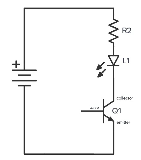 BJT circuit with transistor off