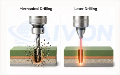 Laser Drilling in High Density PCB Manufacturing