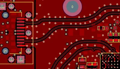 Via Placement Near Power Component