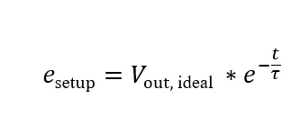 Settling error expression (formula 3)