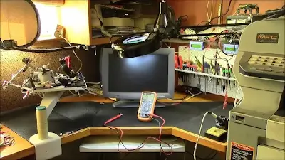 Hobbyist workbench with recycled PCBs