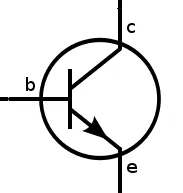 BJT transistor symbol and pins
