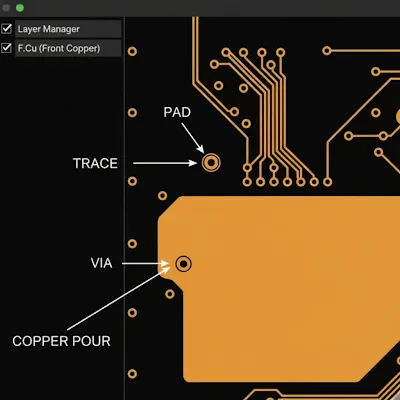 Correct Gerber layer setup example for FPC
