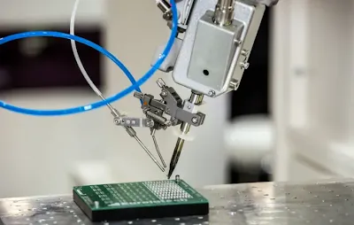 Selective soldering of SMT components on a mixed-technology PCB
