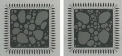 X-ray of Voids Under QFN Thermal Pad