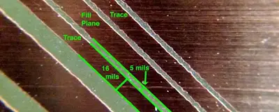 Fine Trace Imaging Under Microscope