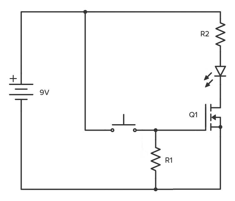 MOSFET switching circuit example