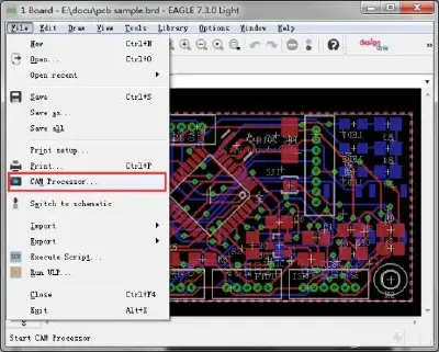 Screenshot of CAM software showing common HDI Gerber layer stack mismatch with highlighted conflicting drill and copper layers.