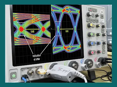 Equipment setup for measuring signal integrity on an HDI PCB