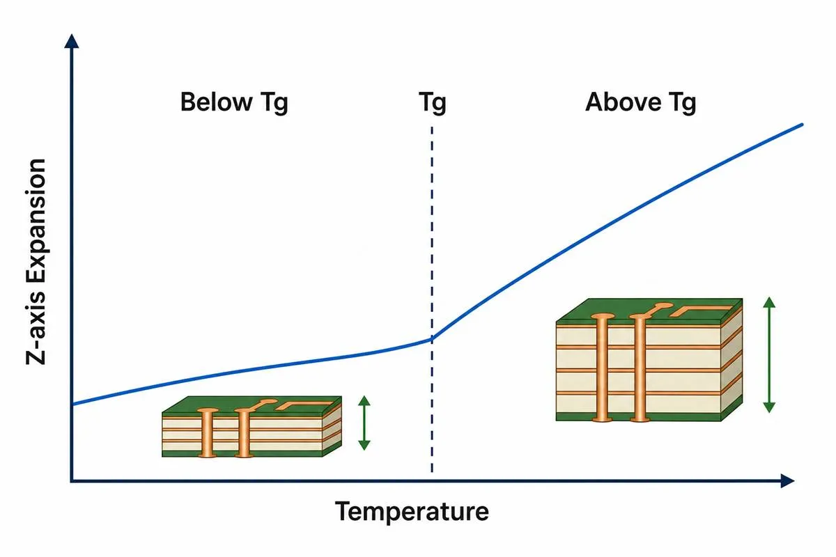 Temperature of Glass Transition in PCBs