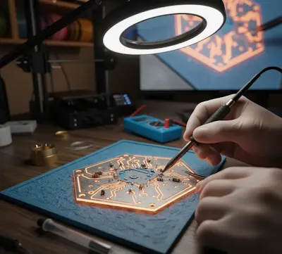 handle soldering