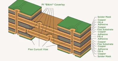 Rigid-Flex PCB Cross-Section