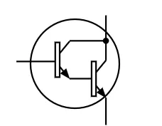 Darlington pair chip symbol