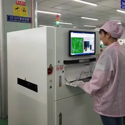 Inspecting solder paste deposits on a PCB using an automated system